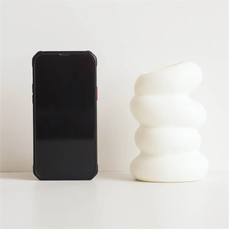 Vaso Minimalista Espiral Nórdico para Decoração